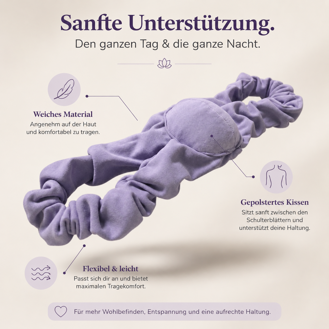 Veluna™ | Bequem gerade bleiben